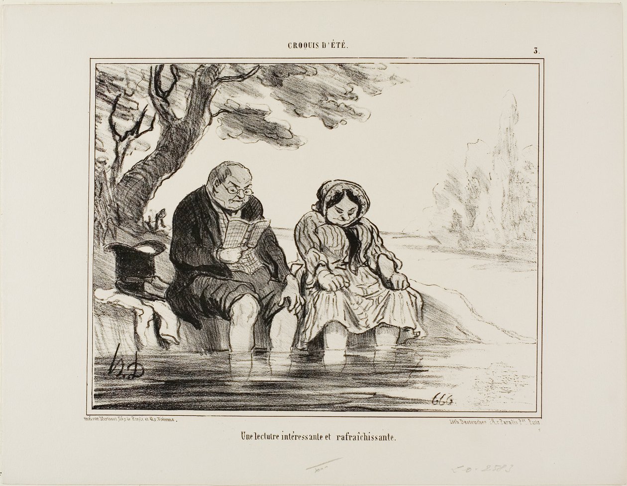 Eine interessante und erfrischende Lektüre, Platte 3 aus Croquis D