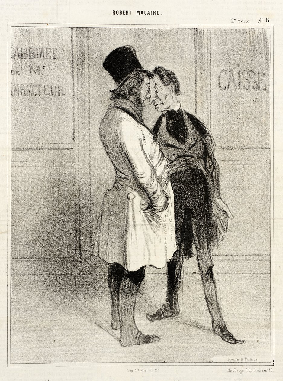(Robert) Nun gut! mein lieber Direktor... von Honoré Daumier