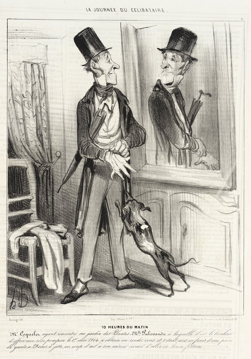 10 Uhr morgens von Honoré Daumier