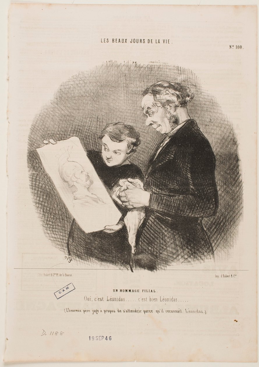 Eine kindliche Hommage von Honoré Daumier