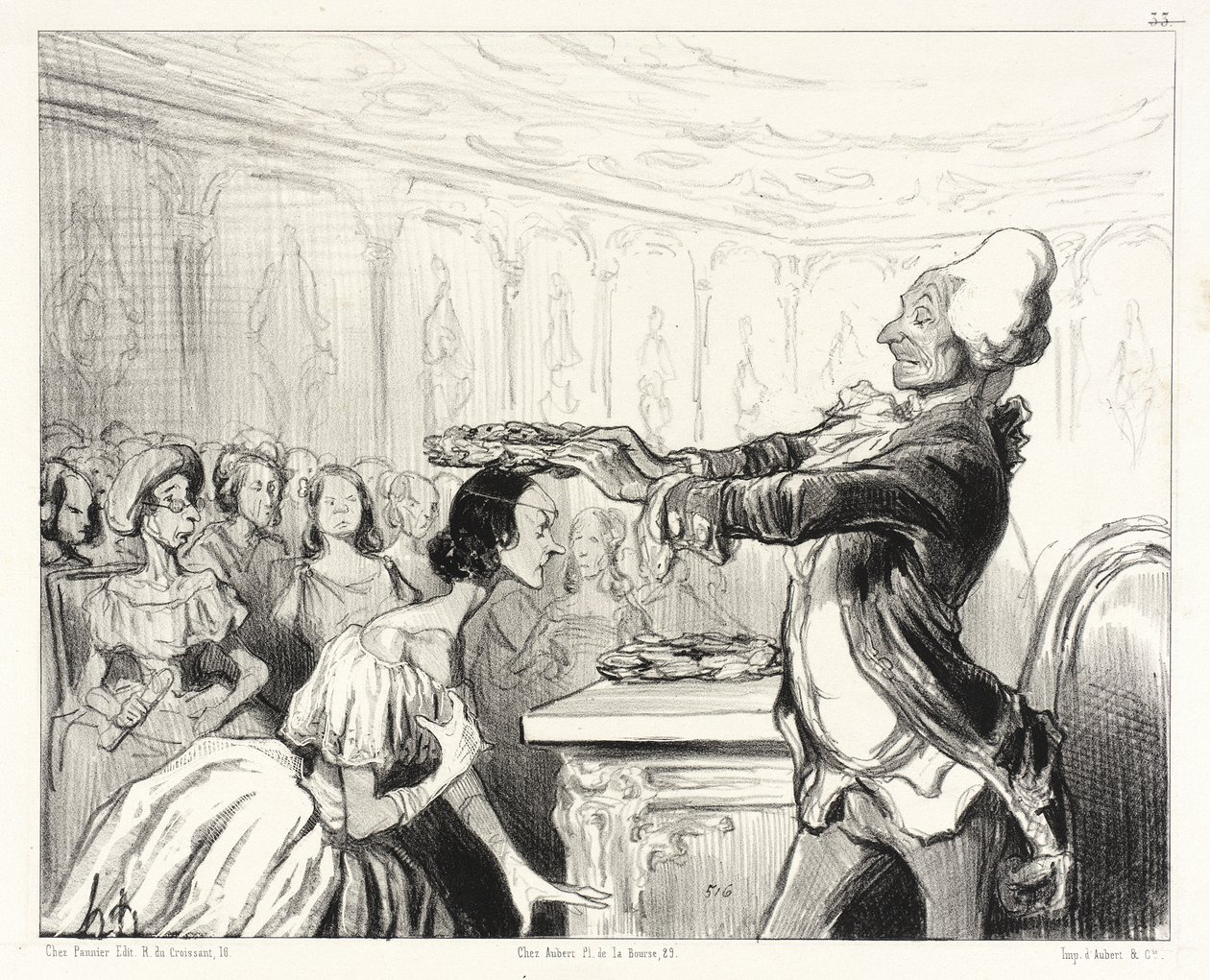 Frauenakademie von Honoré Daumier