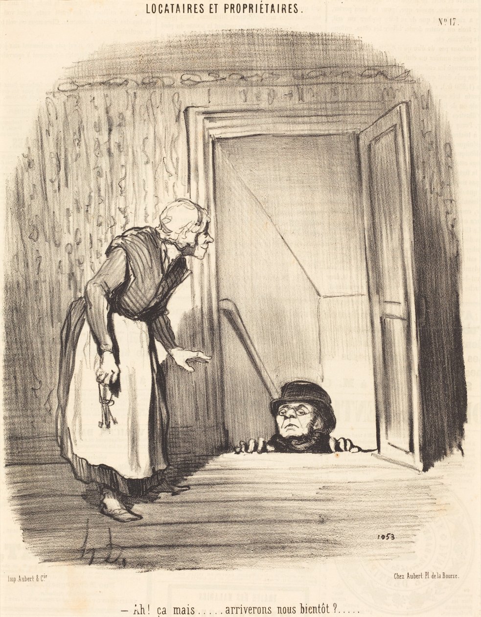 Ah! ça mais... werden wir bald ankommen? von Honoré Daumier