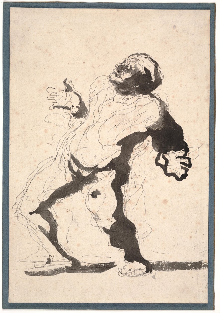 Ein Schauspieler von Honoré Daumier