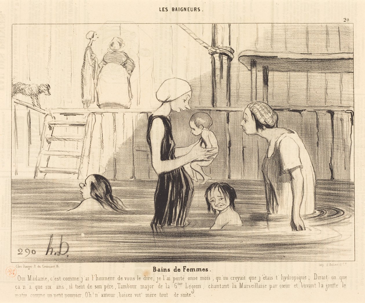 Frauenbäder von Honoré Daumier