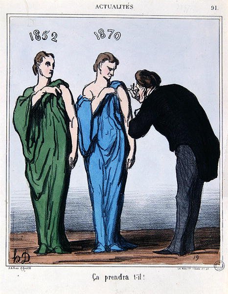 Karikatur über das Plebiszit vom 8. Mai 1870, aus 