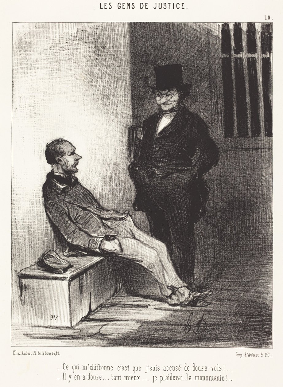 Was mich stört, ist... zwölf Diebstähle!... von Honoré Daumier