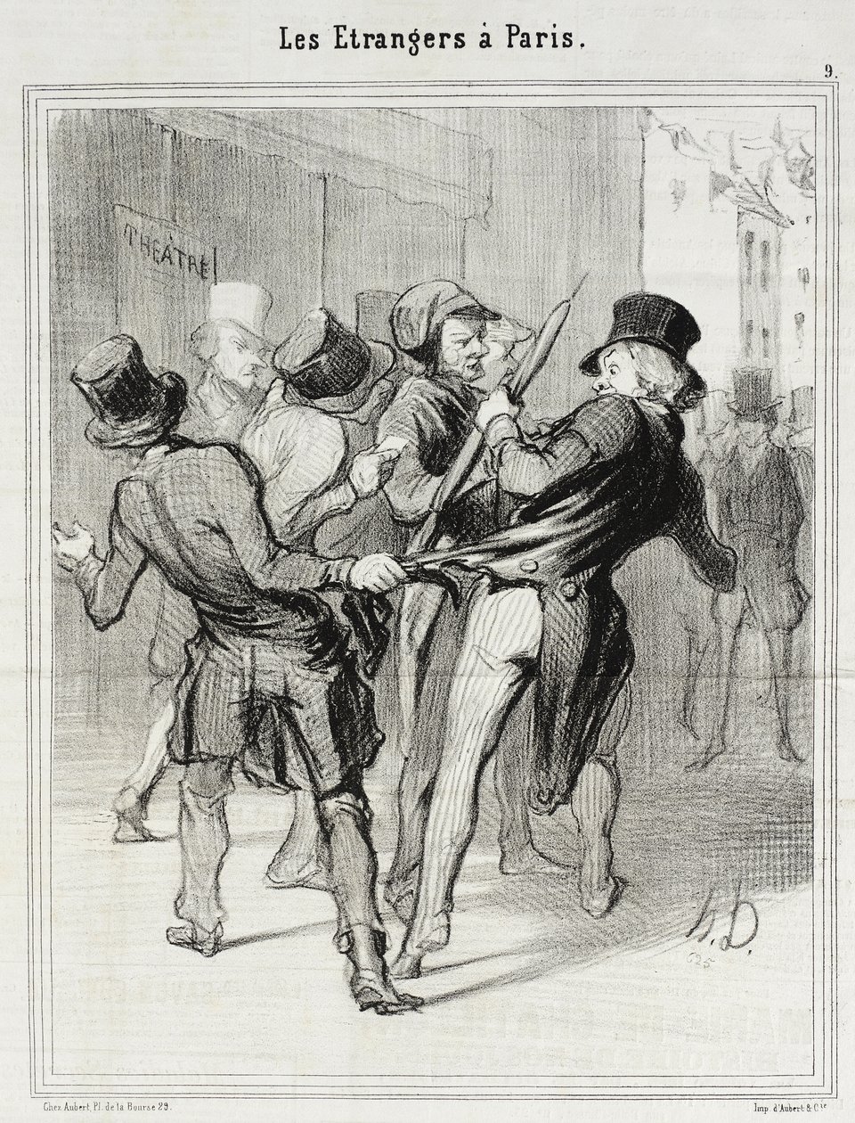 Was man die Verführungen von Paris nennt von Honoré Daumier