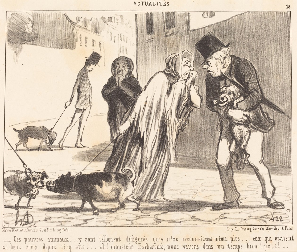 Diese armen Tiere... erkennen sich nicht mehr... von Honoré Daumier