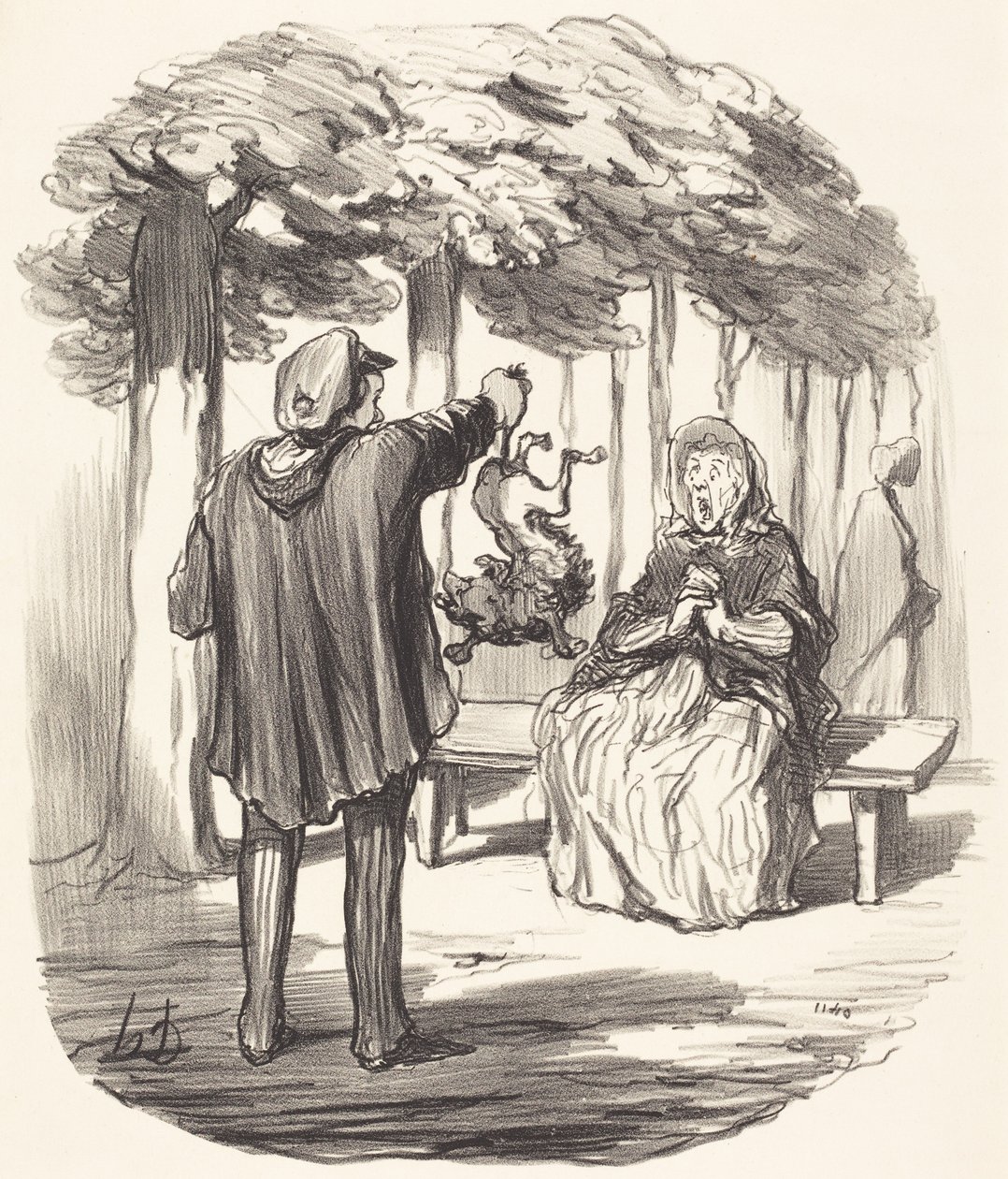 Ist das da Ihr Hund? von Honoré Daumier