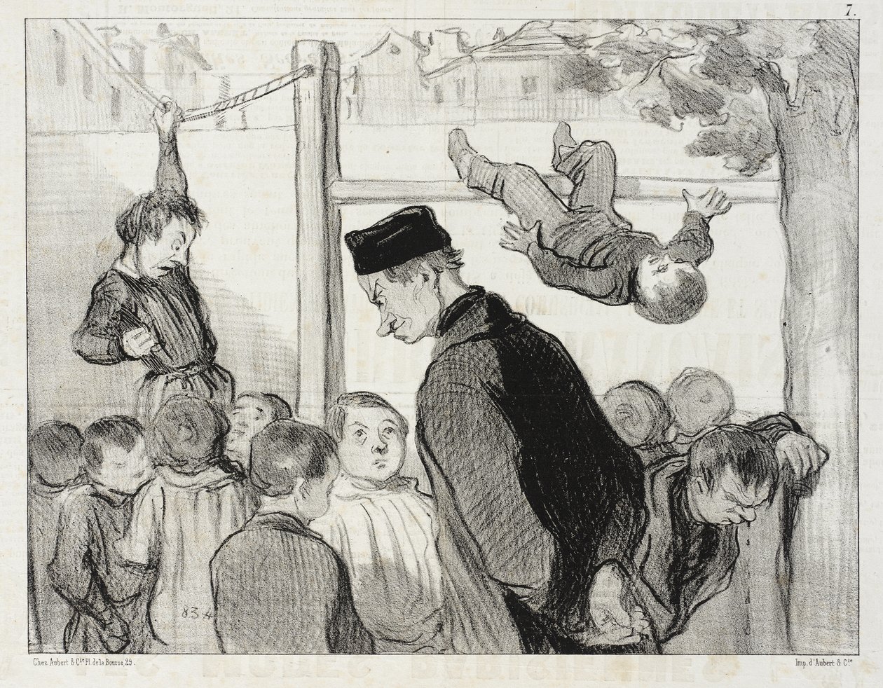 Wie die Gymnastik die Glieder formt... von Honoré Daumier