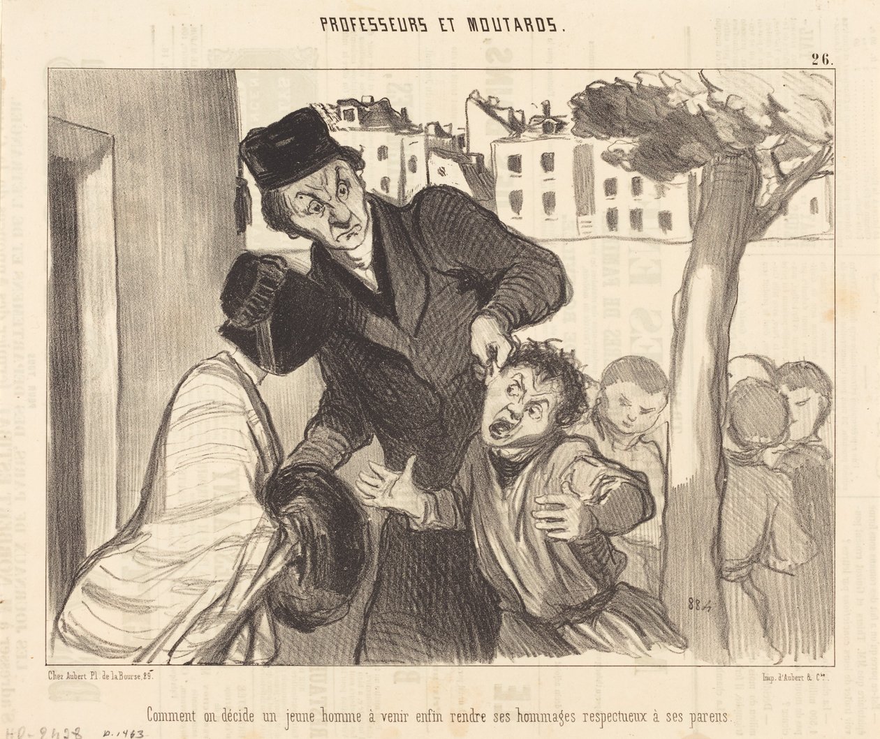 Wie man einen jungen Mann dazu bringt... von Honoré Daumier