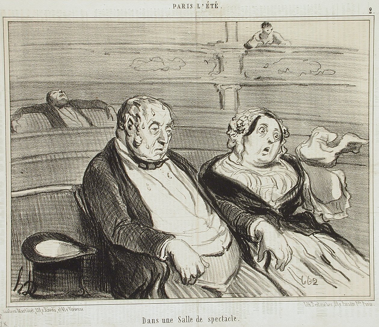 In einem Theatersaal von Honoré Daumier