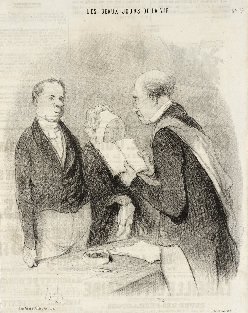 Vor dem Bürgermeister von Honoré Daumier
