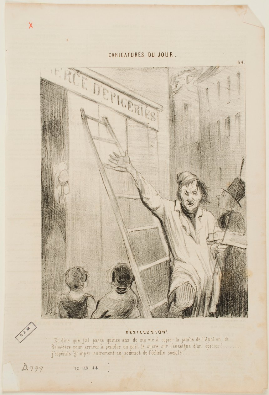 Desillusion von Honoré Daumier