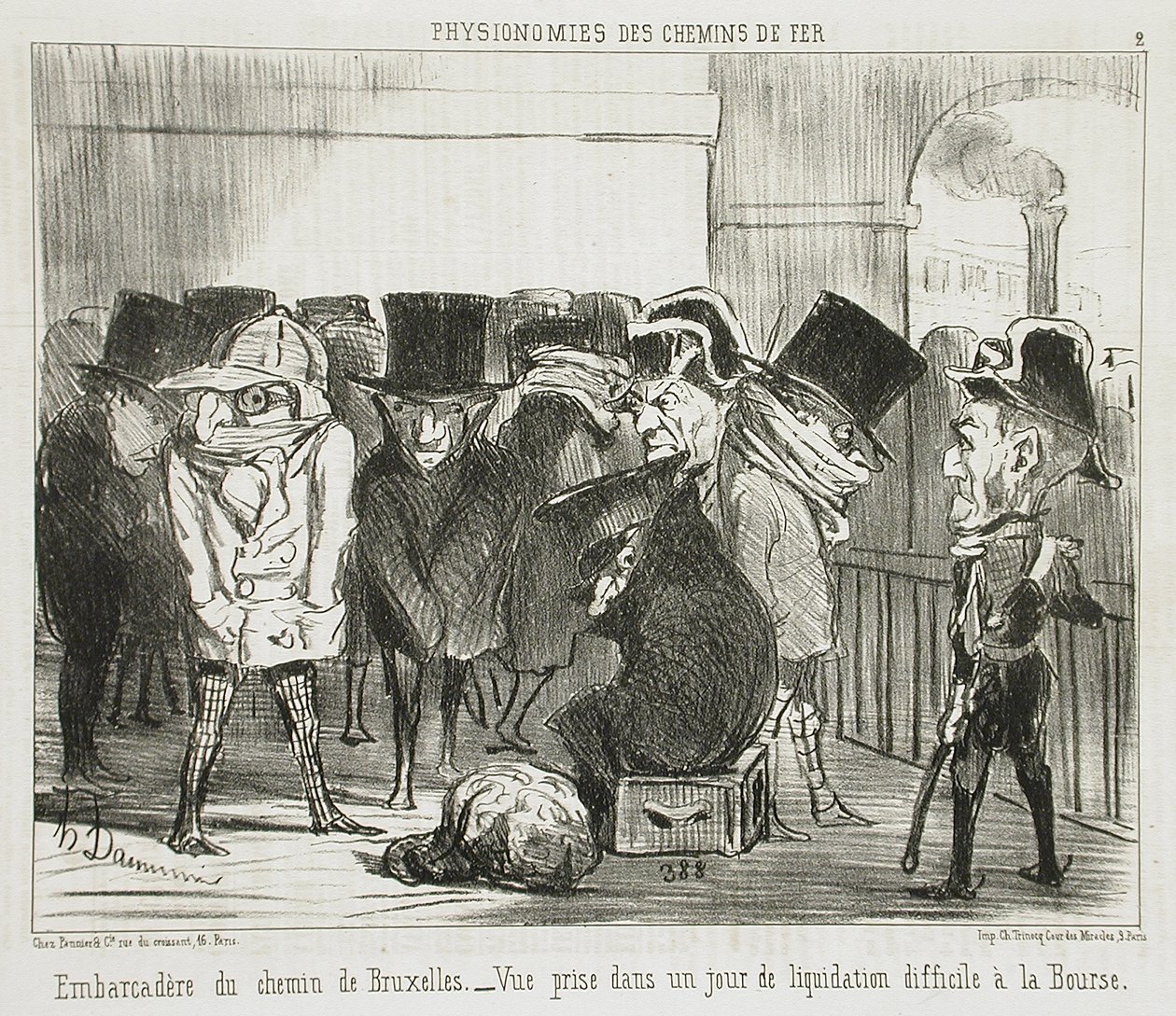 Anlegestelle des Brüsseler Weges von Honoré Daumier