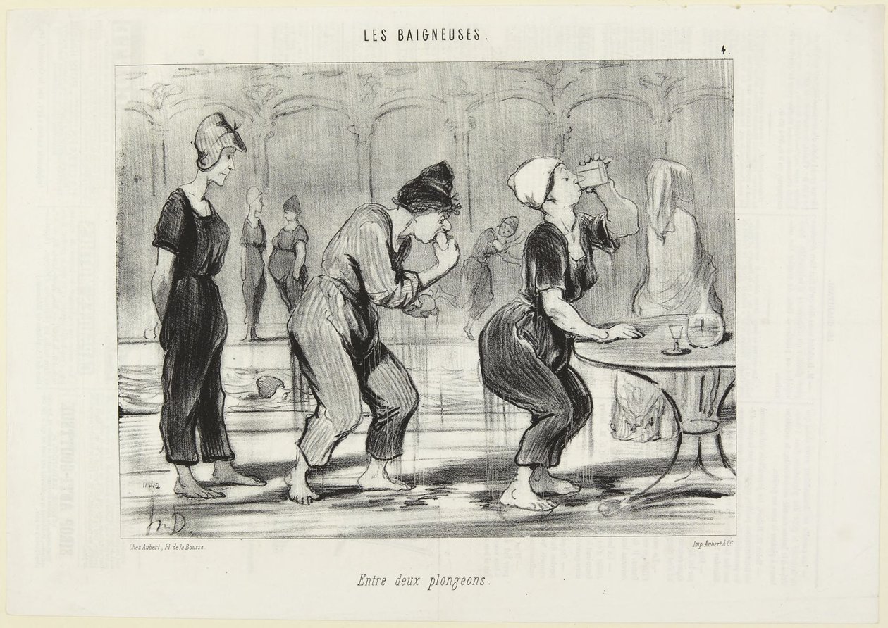 Zwischen zwei Sprüngen von Honoré Daumier