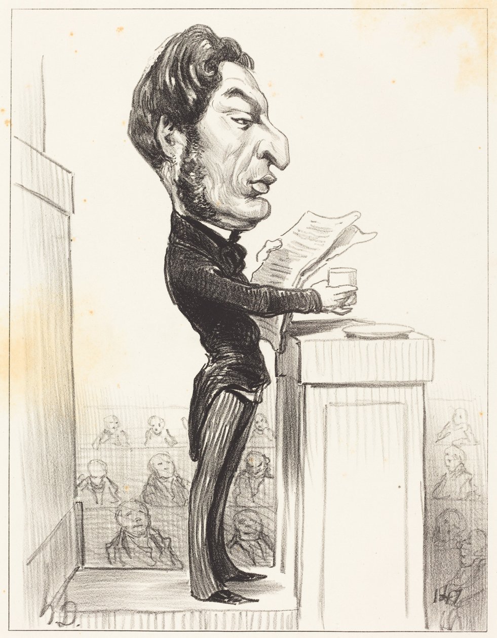Eugène Rouher von Honoré Daumier