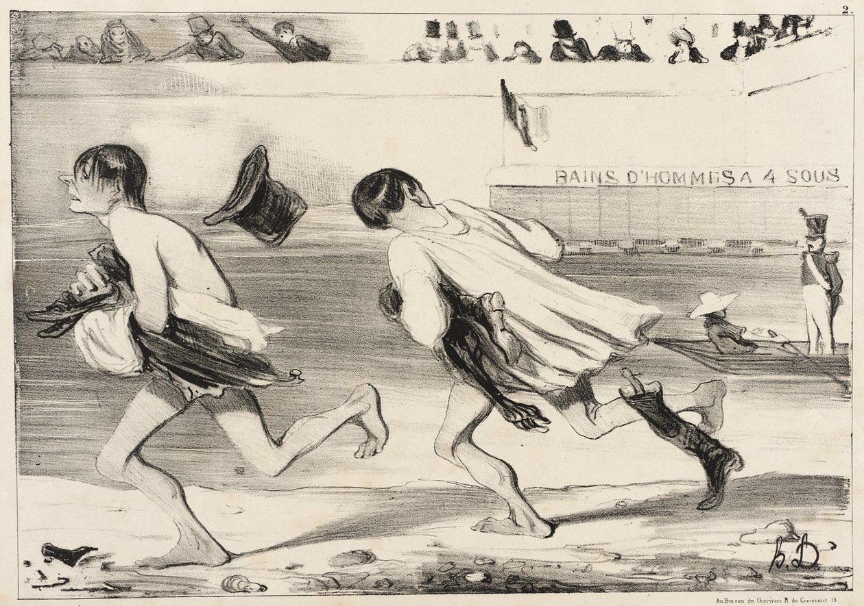 Feile...feile...Moellon! Da ist der Gemeindebeamte! von Honoré Daumier