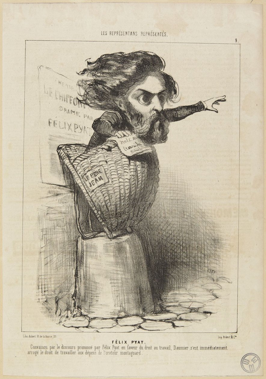 "Félix Pyat" von Honoré Daumier