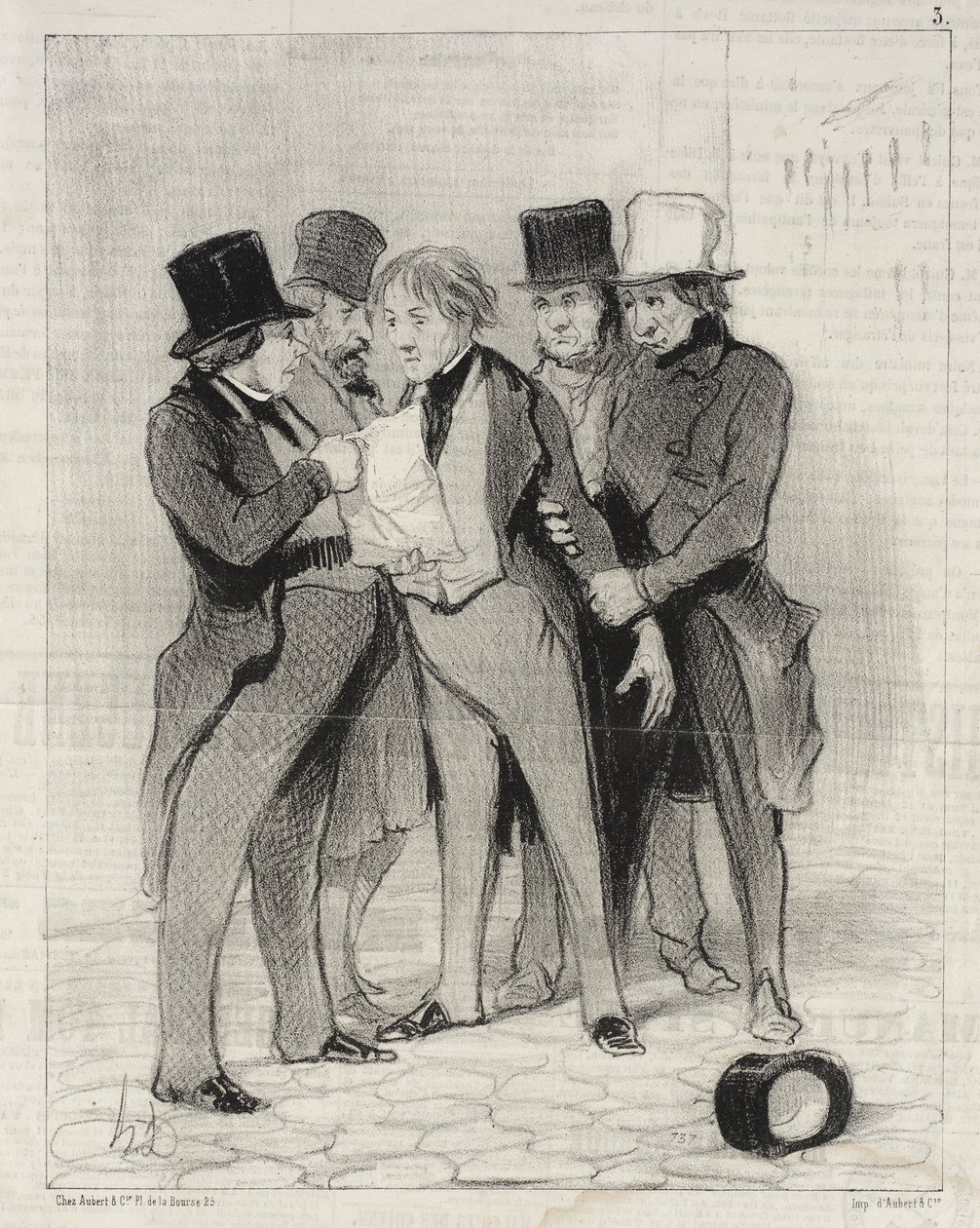 Wild, das zu allen Jahreszeiten gejagt werden kann von Honoré Daumier