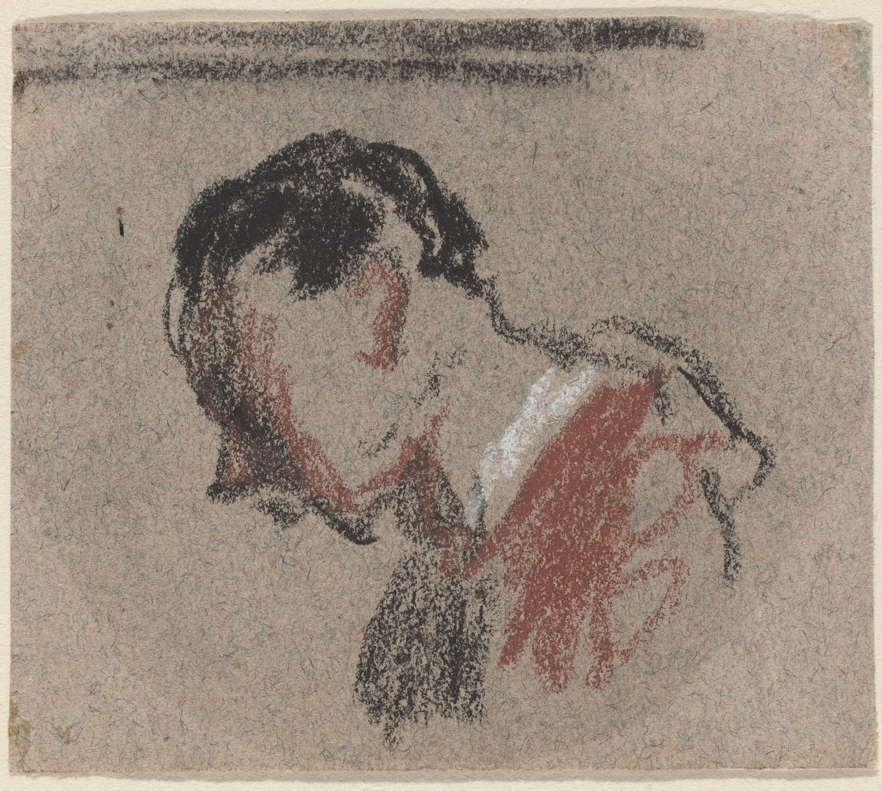Kopf eines Mannes von Honoré Daumier