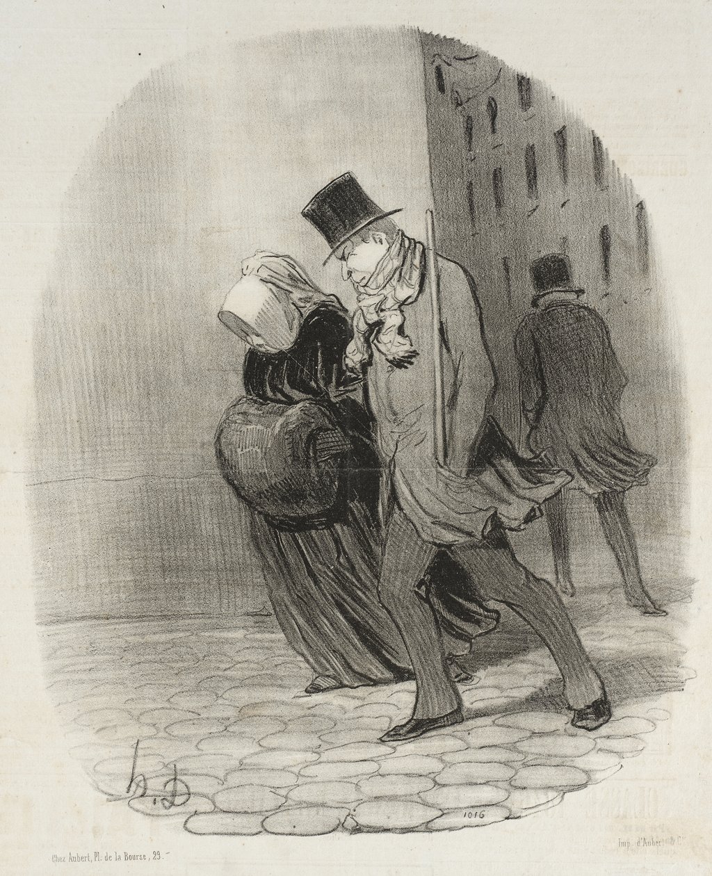 Acht Grad unter Null von Honoré Daumier