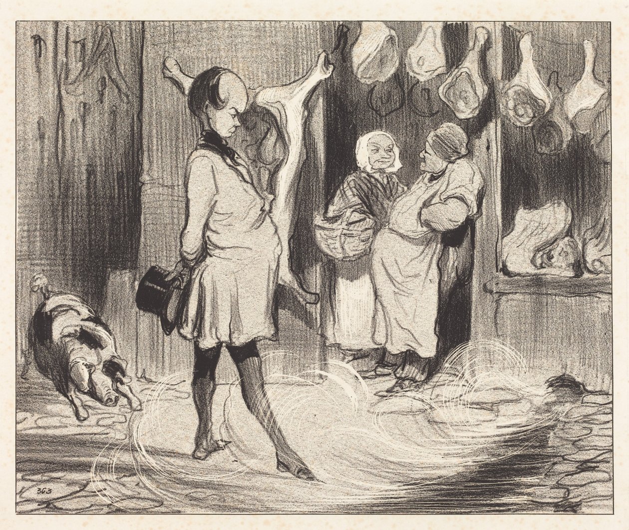 Reiseeindrücke eines großen Dichters von Honoré Daumier