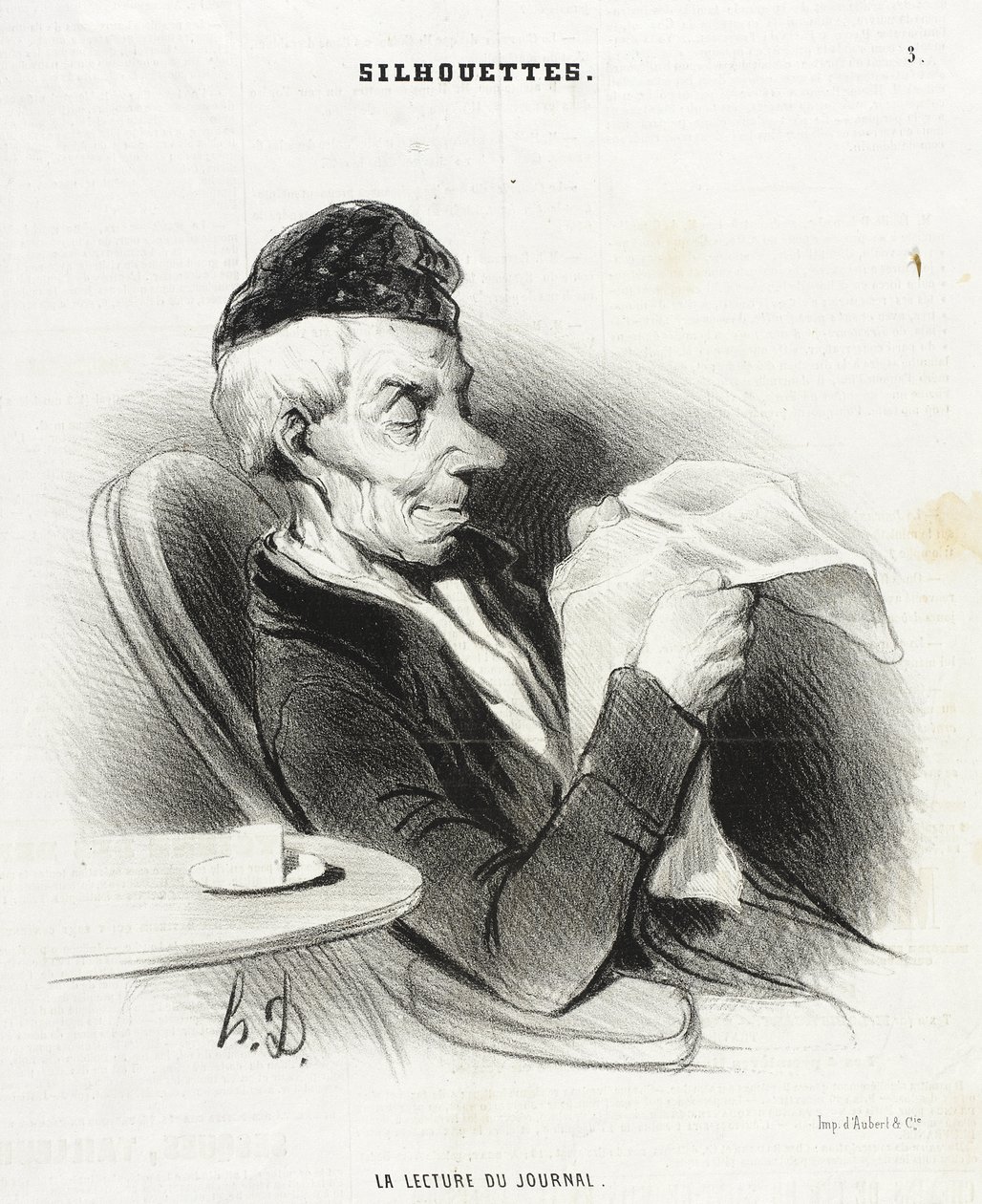 Die Zeitungslektüre von Honoré Daumier