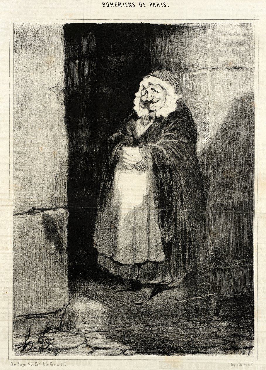 Die Spaziergängerin von Honoré Daumier