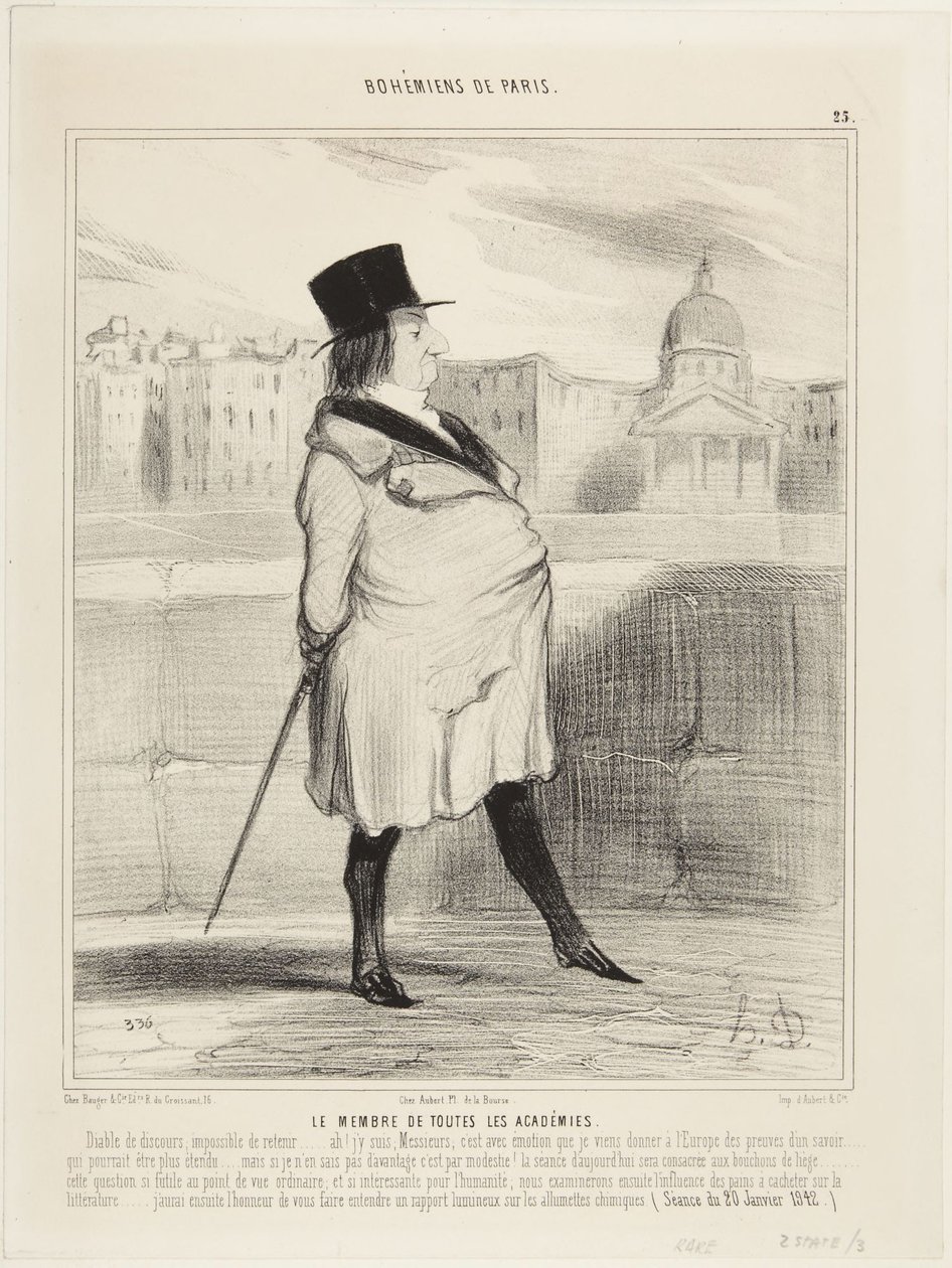 Das Mitglied aller Akademien von Honoré Daumier