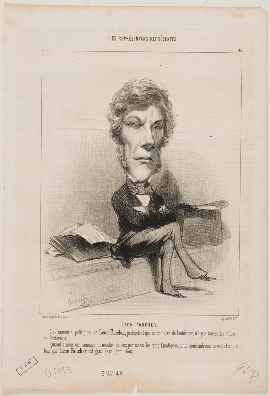 Leon Faucher von Honoré Daumier