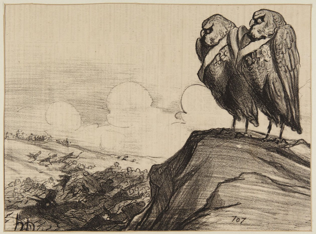 "Die zwei großen Herzöge..." von Honoré Daumier