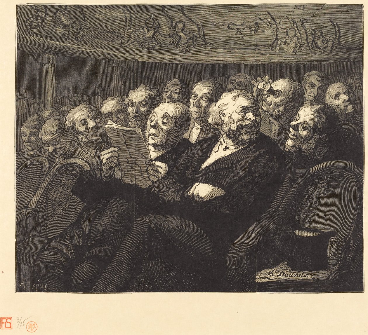 Die Orchesterstühle von Honoré Daumier