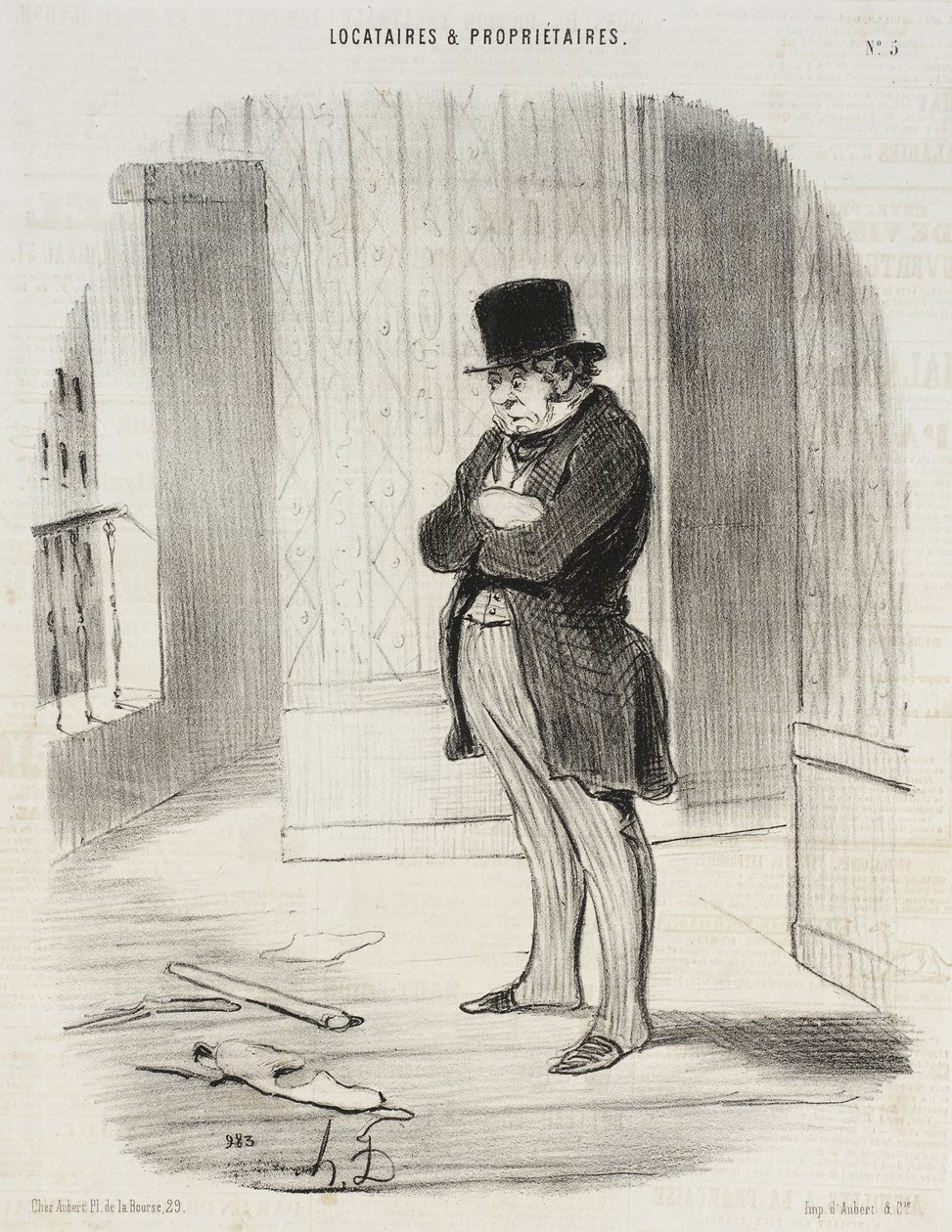 Mieter und Eigentümer (Serie von Drucken) von Honoré Daumier
