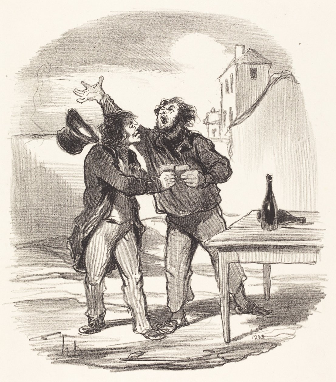 Mitglied... des zehnten Dezembers nimmt das... von Honoré Daumier