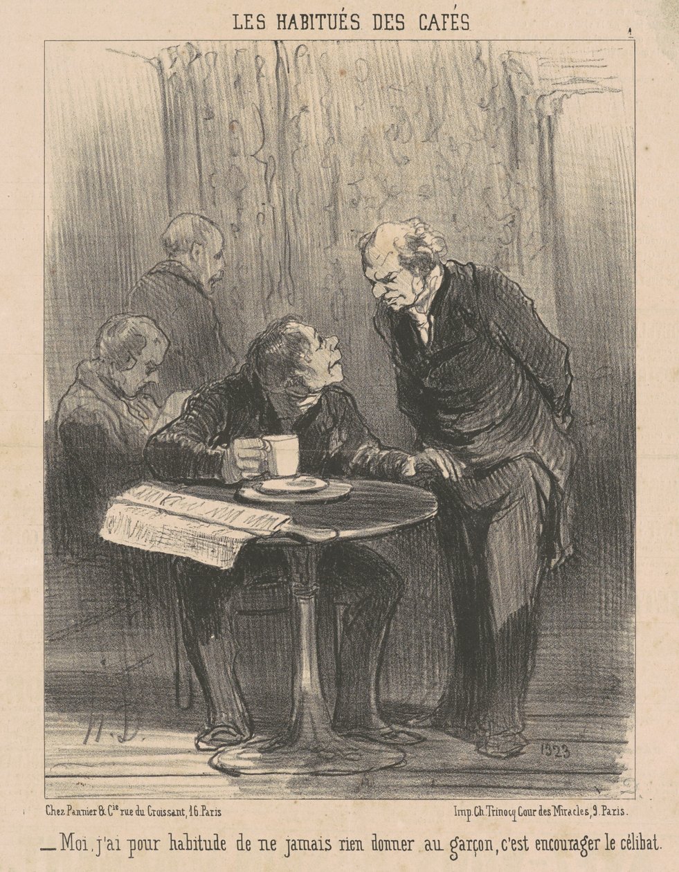 Ich, ich bin es gewohnt, nichts zu geben von Honoré Daumier