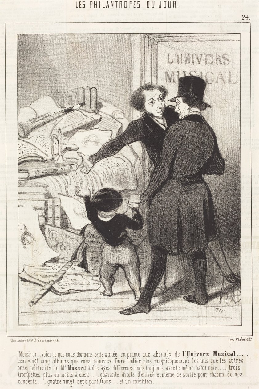 Monsieur... hier ist, was wir geben... als Prämie... von Honoré Daumier