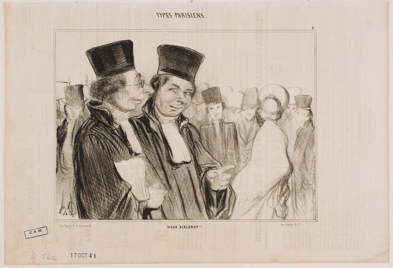 Alter Schurke!! von Honoré Daumier