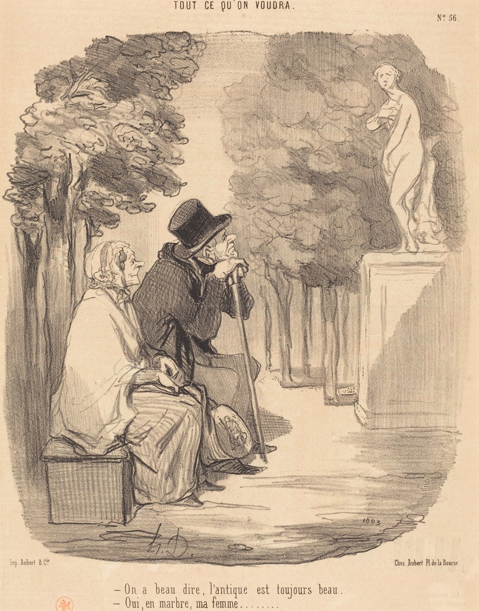 Man kann sagen, das Antike ist immer schön... von Honoré Daumier