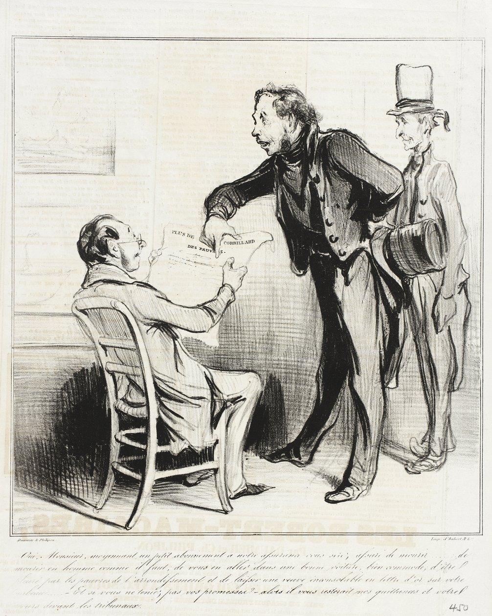 Ja, Herr, gegen ein kleines Abonnement von Honoré Daumier