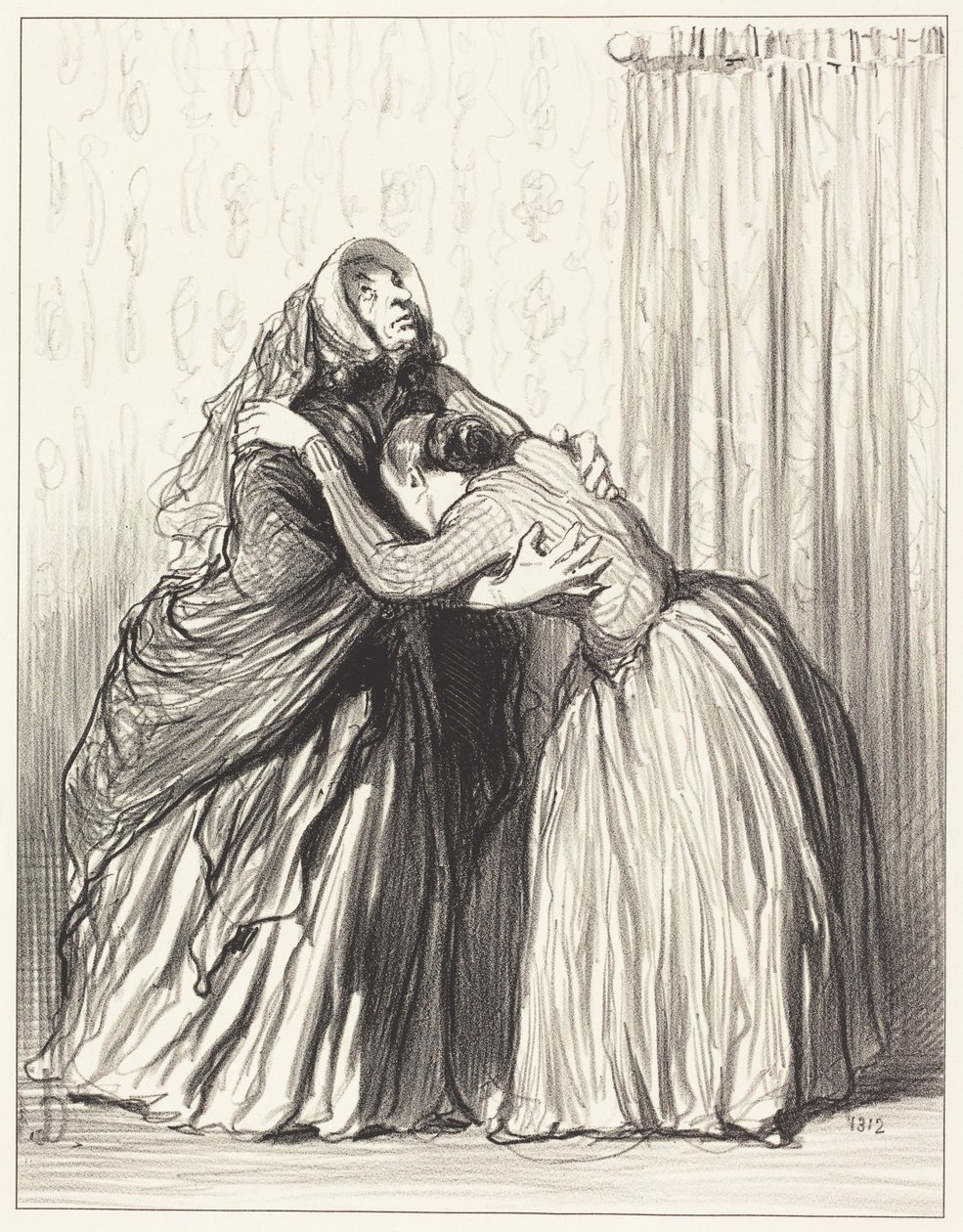 Ja, meine Liebe, mein Mann hat meine Würde herabgesetzt... von Honoré Daumier