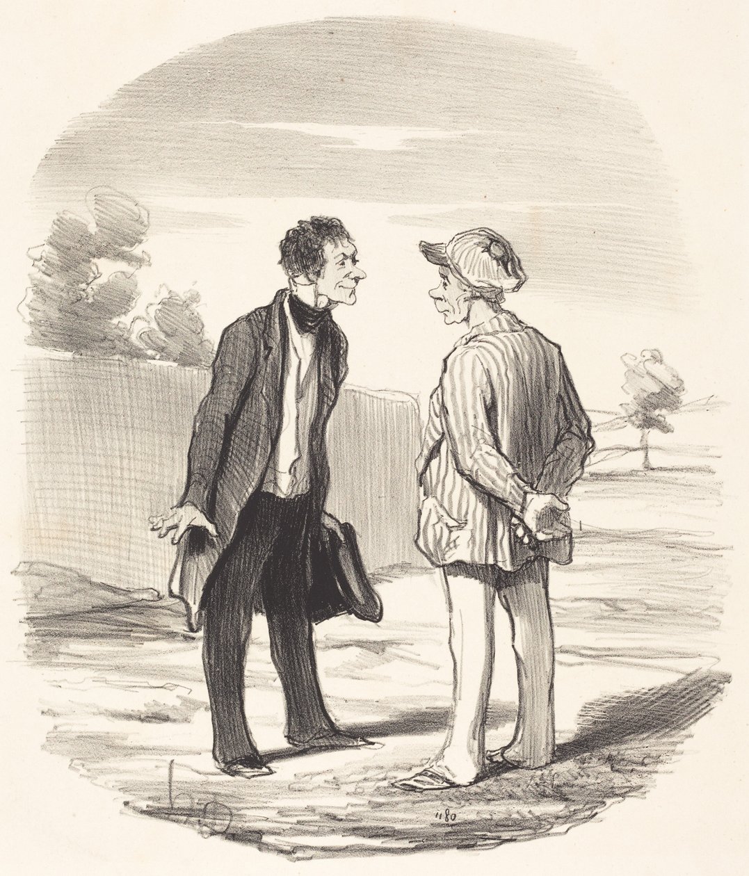 Ja, Herr Gimblet, die Ordnung wird... wiederhergestellt... von Honoré Daumier