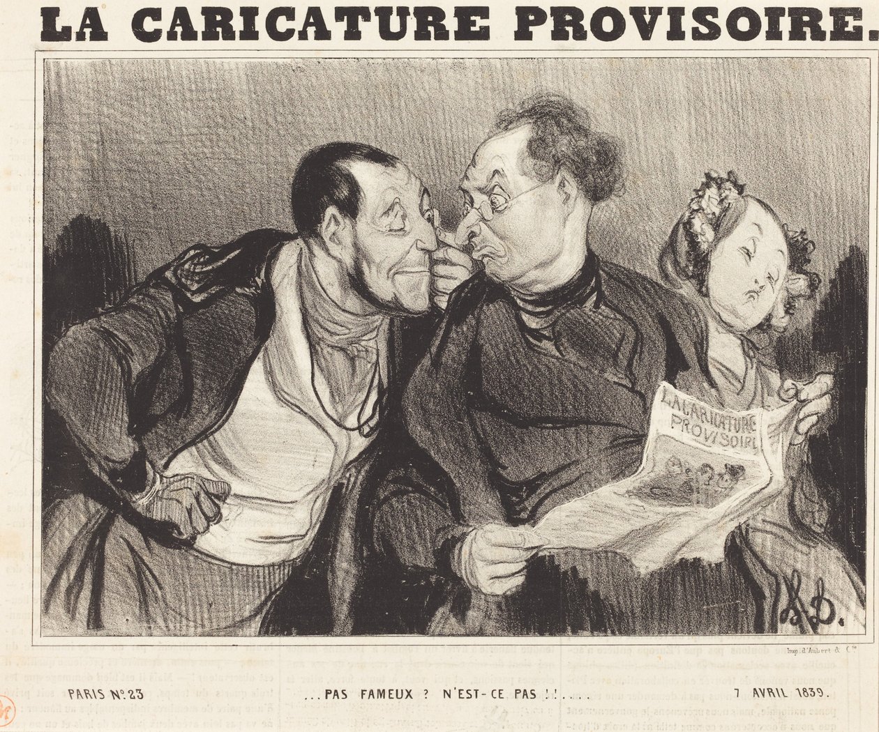 Nicht berühmt? Nicht wahr!!... von Honoré Daumier