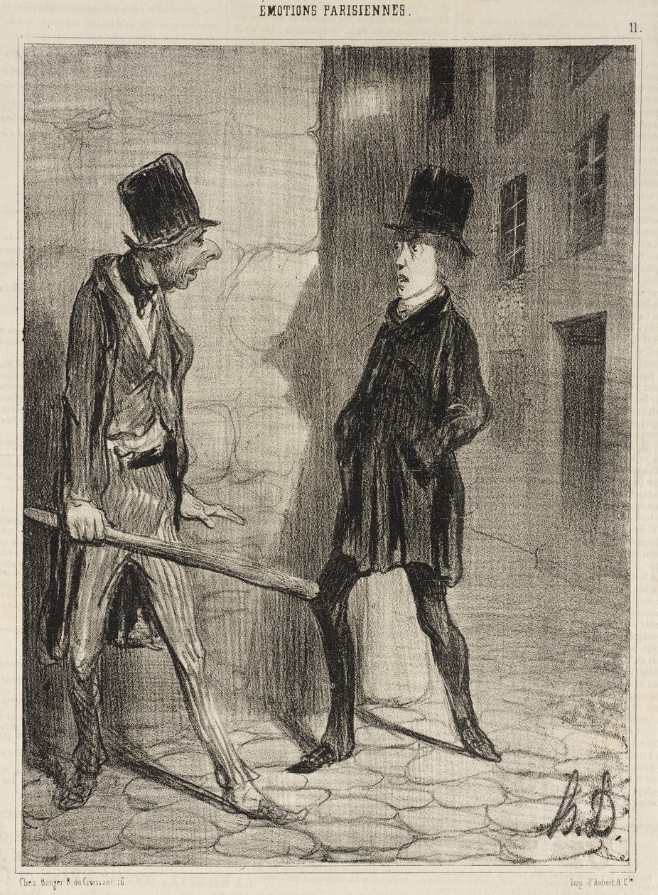 Wie spät ist es bitte? von Honoré Daumier