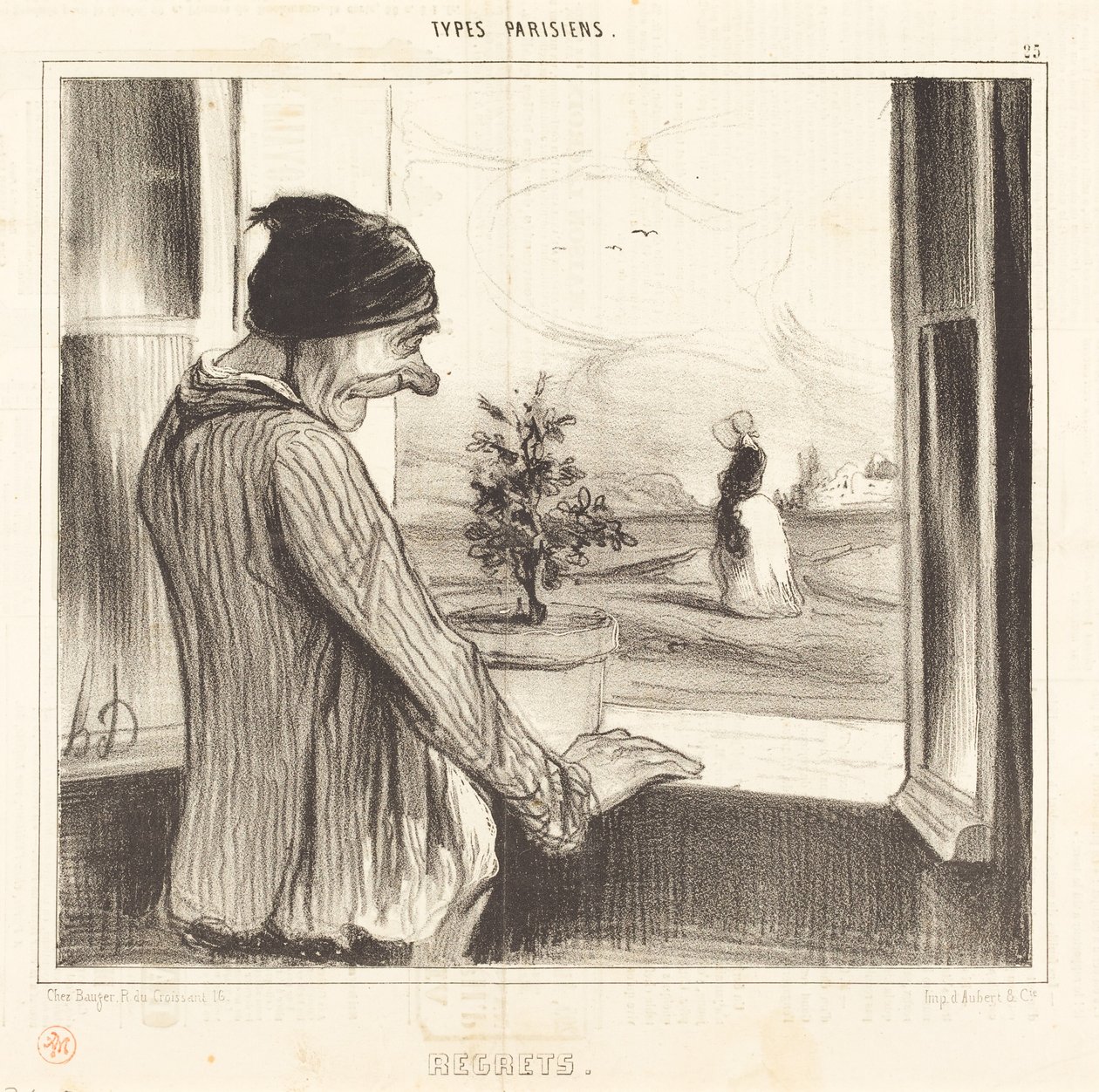 Bedauern von Honoré Daumier