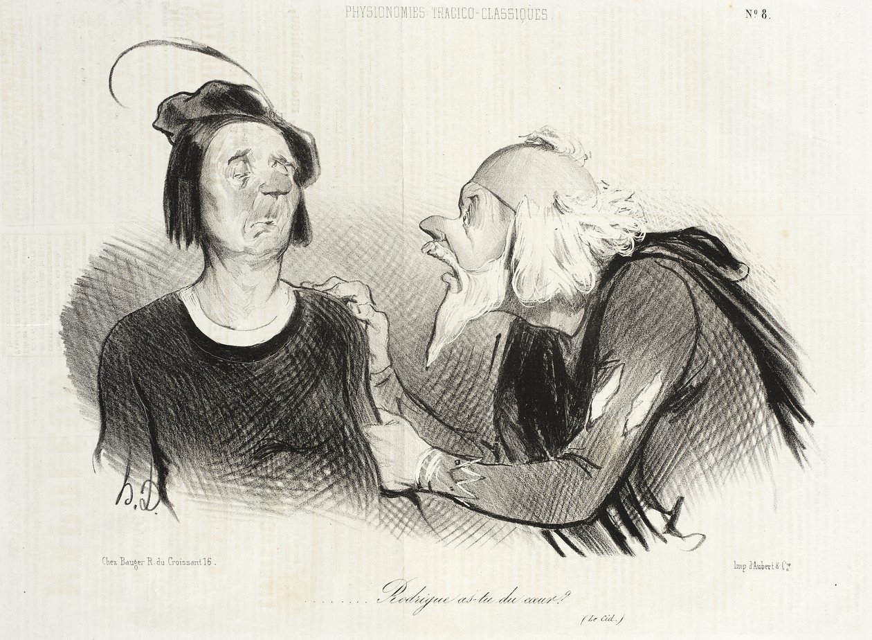 Rodrigue, hast du Herz? (Le Cid) von Honoré Daumier