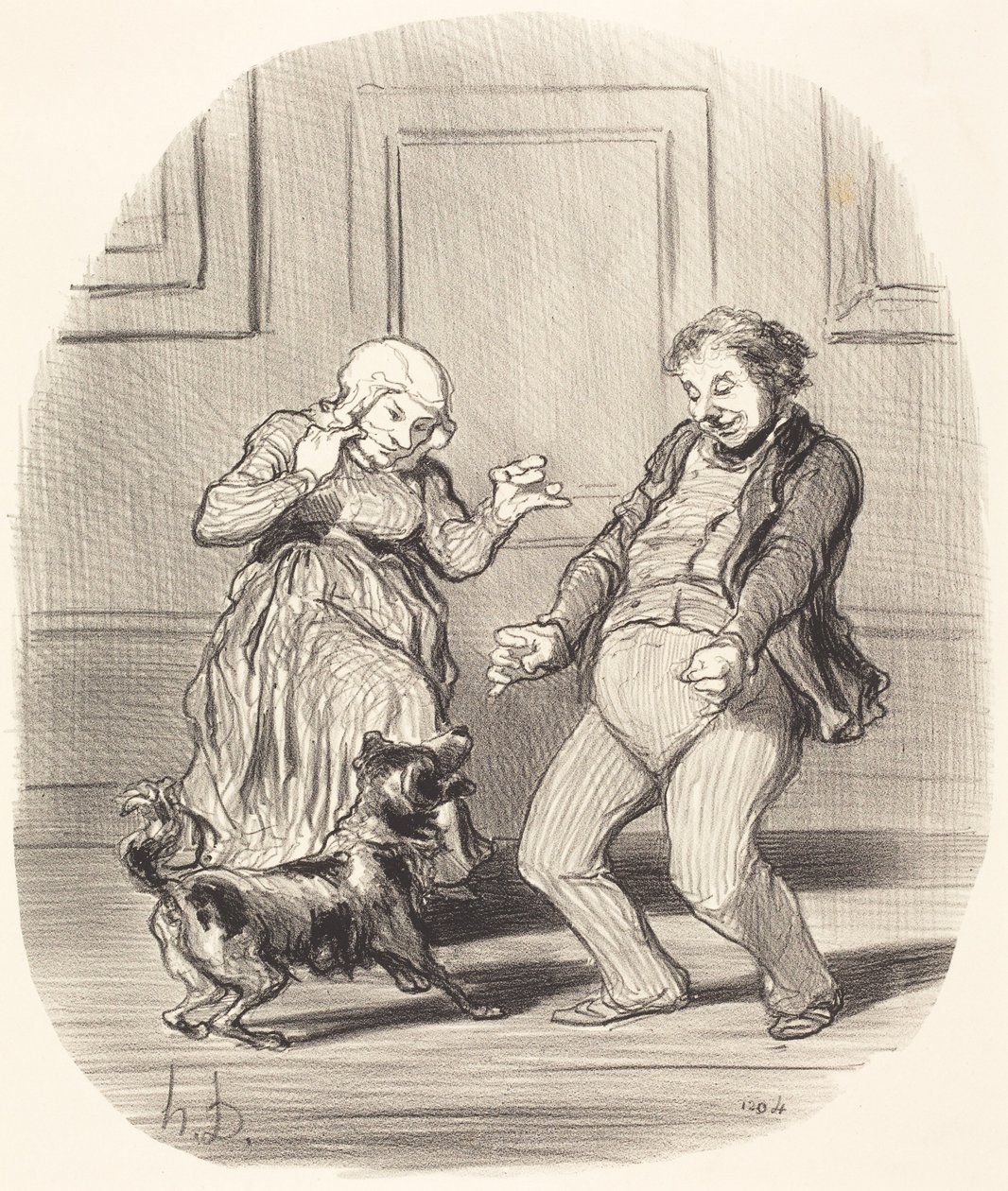 Freude über das Ende der Hundstage von Honoré Daumier