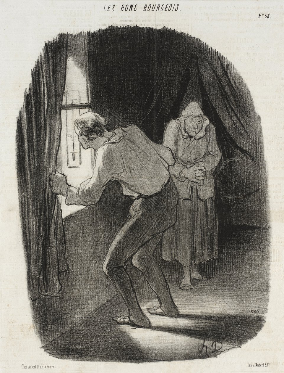 Sechs Grad unter Null...Ah! ich wundere mich nicht mehr... von Honoré Daumier