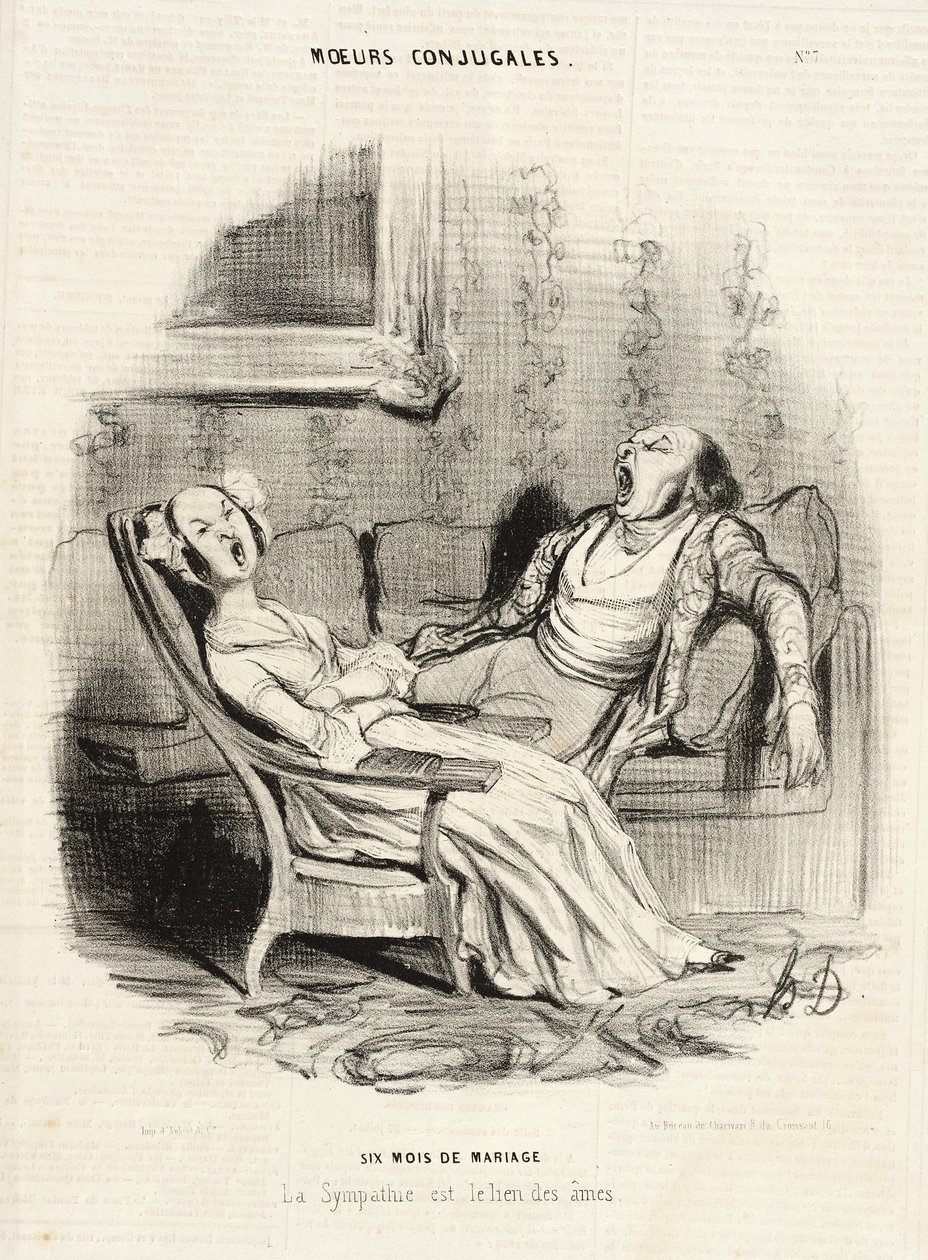 Sechs Monate Ehe von Honoré Daumier