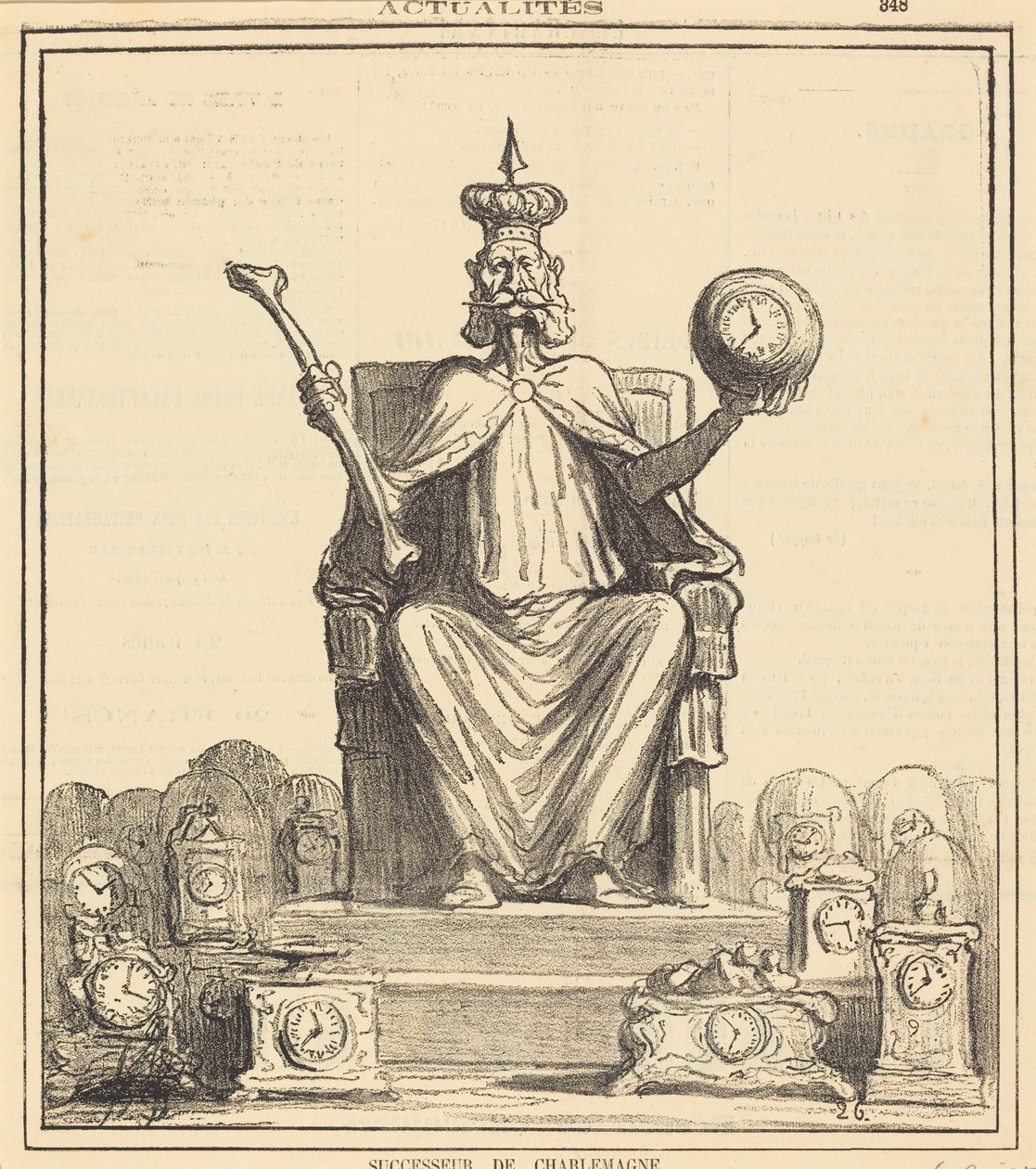 Nachfolger von Karl dem Großen von Honoré Daumier